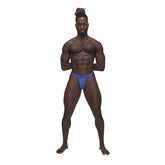 Male Power Sexagon Micro V Thong Blue for Men Mens G-Strings